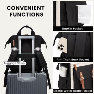 Muestra gratuita: Mochila duradera e impermeable para portátil con carga USB para estudiantes universitarios con gran capacidad - Product Image 5