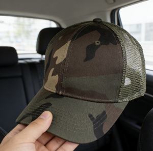 Casquette de baseball unisexe personnalisable avec logo, style trucker semi-mesh, ajustable et respirante, idéale pour les sports de plein air et le golf - Product Image 6