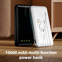 Nouvelle batterie externe portable ultra-mince 2026 avec support de téléphone, chargeur rapide numérique personnalisé 10000 mAh USB