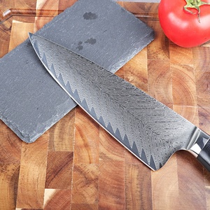 <span class=keywords><strong>Cuchillo</strong></span> de chef profesional de alta calidad de 8 pulgadas de acero damasco con hoja de acero al carbono y <span class=keywords><strong>cuchillo</strong></span> de cocina con mango G10 - Product Image 4
