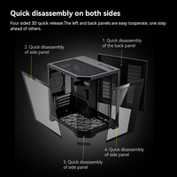 Zeromaster OEM Micro ATX Gaming PC Case Mid Tower Computer Chassis Tempered Glass High Airflow ARGB Desktop Cabinet for MATX ITX