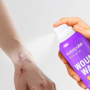Waterpulse vết thương rửa giải pháp đa hướng nước muối phun để làm sạch vết cắt nhỏ vết xước và bề mặt chấn thương một cách dễ dàng - Product Image 3