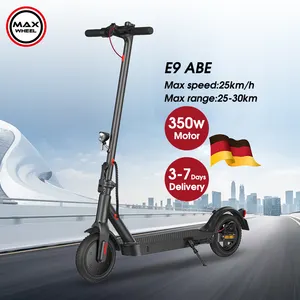 China Factory 350w Motor 8.5 Inch Tires Germany Street Legal Scooter E9ABE Aluminum Alloy Adult Electric Scooter