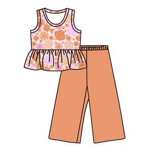 Completo Casual Due Pezzi per <span class=keywords><strong>Bambine</strong></span>, Stampa Personalizzata, Morbido e Confortevole, Abbigliamento Quotidiano per Bambini - Product Image 6