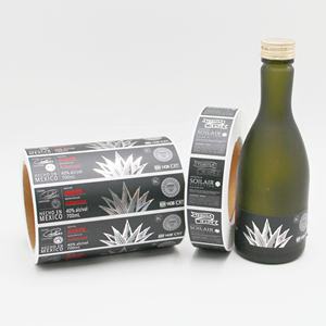 Étiquette personnalisée pour bouteille de vin Autocollant en feuille d'aluminium Autocollants d'étiquette personnalisée imperméables Feuille d'argent Estampage Autocollant de logo en relief - Product Image 6