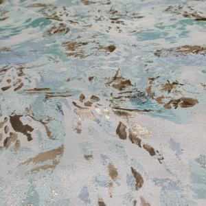 <span class=keywords><strong>Tissu</strong></span> de <span class=keywords><strong>brocart</strong></span> à la mode <span class=keywords><strong>au</strong></span> mètre polyester haut de gamme <span class=keywords><strong>tissu</strong></span> de <span class=keywords><strong>brocart</strong></span> teint en fil métallique jacquard pour robe de dame - Product Image 5