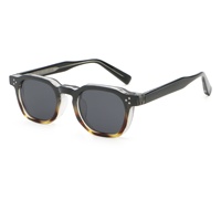 Lunettes de soleil UV400 à monture intégrale en TR90 imitation, avec branches en propionate, style classique rétro, ensemble combiné transfrontalier unisexe