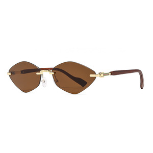 Nuevas Gafas de Sol Cat Eye para Mujer, Montura Metálica Sin Marco, Protección UV400, Lentes Degradadas Tipo 3, Número de Pieza 6092 - Product Image 5