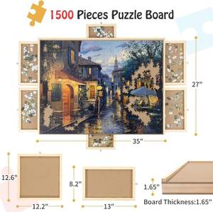 Portatile per adulti e bambini Puzzle gioco <span class=keywords><strong>da</strong></span> <span class=keywords><strong>tavolo</strong></span> <span class=keywords><strong>con</strong></span> 6 cassetti in legno Puzzle <span class=keywords><strong>da</strong></span> <span class=keywords><strong>tavolo</strong></span> - Product Image 3