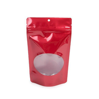 Sachet Doypack transparent en aluminium métallisé, résistant à l'humidité, avec fermeture zip en plastique, pour l'emballage de noix et de snacks