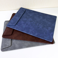 Vente en gros de fournitures de bureau logo personnalisé bouton magnétique A4 en cuir PU dossier de présentation Clip Documents dossier magnétique Menu Pad