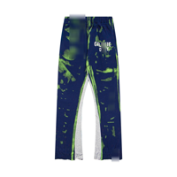 Pantalon de survêtement décontracté en pur coton pour homme, de haute qualité, de la collection Galleries Dept, avec imprimé graffiti éclaboussures peint à la main et patchwork
