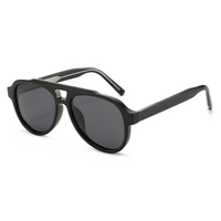 NWOGLSS T1664 Nouveautés Lunettes de soleil polarisées tendance style urbain pour le voyage et la photographie, monture intégrale, protection UV