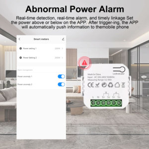 Tuya wifi thông minh năng lượng mét hai chiều hai chiều 1/2 kênh với hiện tại Cảm biến kẹp cuộc sống thông minh màn hình điện - Product Image 3