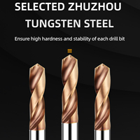 Forets en carbure de tungstène FuSheng HRC58 pour machines-outils CNC, forets hélicoïdaux haute performance, efficacité de perçage élevée pour