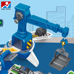 Almacenamiento transporte juguetes estacionamiento 2 camión de policía 12 barricada conjunto para niños Avión de <span class=keywords><strong>juguete</strong></span> avión - Product Image 4