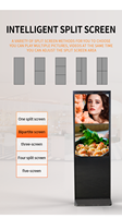 Affichage numérique de style tendance pour intérieur, vertical, pour magasin, Android, publicité personnalisée, écran LCD, kiosque tactile, sol intelligent, pour commerce de détail, aéroport