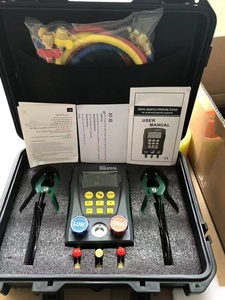 Manómetro Digital Compuesto para HVAC y Refrigeración con Pantalla LCD, Válvulas de Baja y Alta Presión, Herramienta de Manifold - Product Image 3