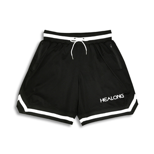 Pantalones Cortos de Baloncesto Personalizados al por Mayor, Transpirables, Estampados, de Malla, Sublimados, Clásicos, Lisos - Product Image 2