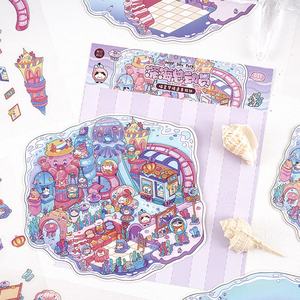 Hot Anime Eslite Cat Star Dream Series-Autocollants 3D de scène miniature amusante de dessin animé créatif pour l'aménagement paysager. - Product Image 4