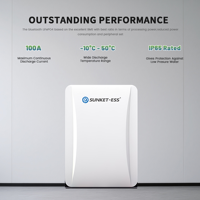 Stock UE 51.2V 200Ah 10kWh Batterie au lithium divisée IP65 Can Systèmes d'énergie solaire domestiques muraux Lifepo4 pour l'Ukraine