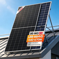 Panneaux solaires bifaciaux Longi LR8-66HVD Himo X10 à double vitrage, efficacité 24,8 %, 650 W, 640 W, 630 W, 620 W, 600 W, cellules solaires BC