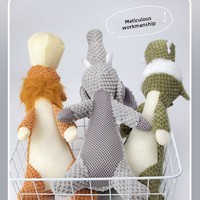 Jouet pour chien en peluche, interactif, mignon et durable, pour l'entraînement, motifs Lion, Éléphant, Loup