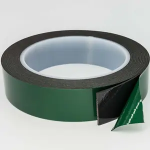 0,5mm dickes grünes Liner Doppelseitiges selbst klebendes schwarzes Pe Epdm-Acryl schaum band für die Flexo graphie