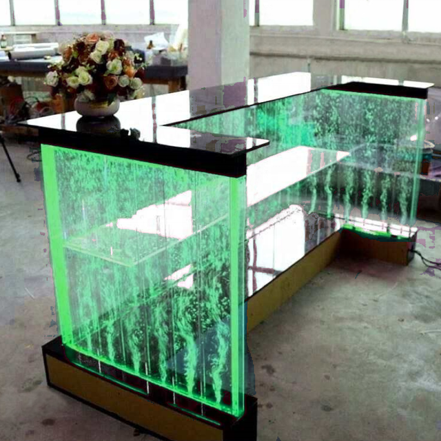 Modern Coffee Table bar Table and Metal Coffee Table with RGB Led Light