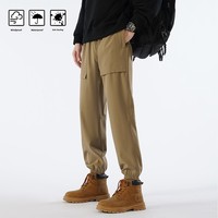 Pantalon Cargo Homme Printemps-Automne Décontracté Minimaliste Joggers Kaki Coupe Slim Tendance pour Hommes Pantalon de Survêtement Extérieur