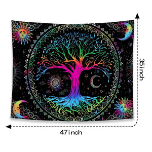 <span class=keywords><strong>Yin</strong></span> et <span class=keywords><strong>Yang</strong></span> soleil lune étoile <span class=keywords><strong>arbre</strong></span> <span class=keywords><strong>de</strong></span> <span class=keywords><strong>vie</strong></span> tapisseries galaxie espace tapisserie Mandala tapisserie murale pour décor <span class=keywords><strong>de</strong></span> chambre - Product Image 3
