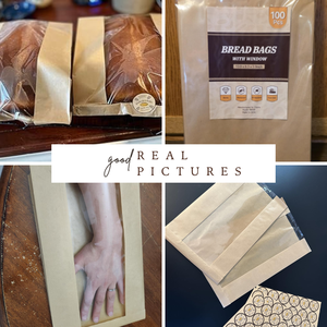 Sacs à <span class=keywords><strong>pain</strong></span> en papier kraft brun biodégradable imprimés sur mesure avec fenêtre, étiquettes résistantes et doublure plastique pour l'emballage alimentaire <span class=keywords><strong>de</strong></span> sushis et <span class=keywords><strong>de</strong></span> produits <span class=keywords><strong>de</strong></span> boulangerie - Product Image 2