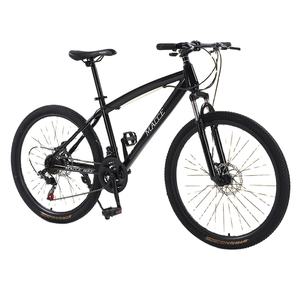 Vélo de montagne avec amortisseurs, changements de vitesses, pour hommes et femmes, vélo tout-terrain 26/27,5/29 pouces, vélo de course urbain, <span class=keywords><strong>fourche</strong></span> à ressort en acier <span class=keywords><strong>carbone</strong></span> - Product Image 1