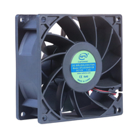 Maßgefertigter 92x92x38mm Bürstenloser DC-Lüfter 12V 24V 48V 7500RPM Hochgeschwindigkeits-Axiallüfter für Energiegeräte, Neue Energien, Verkehrssysteme