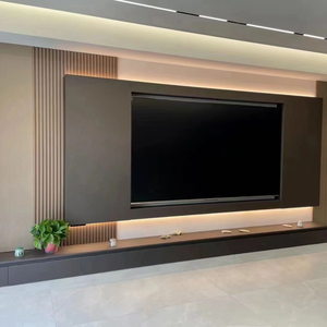 Tùy chỉnh lưu trữ lớn khách sạn Sử dụng đa chức năng ánh sáng sang trọng hiện đại phòng khách TV tủ với màu sắc tùy chỉnh phù hợp với 65 "+ TVS - Product Image 4