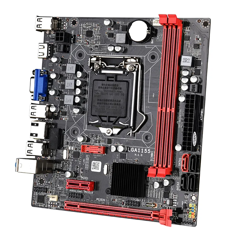 JingSha b75マザーボードDIYコンピュータービルドメインボードb75サポートlga1155プロセッサー高速配送ゲームボード