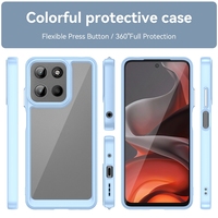 Nouveau populaire antichoc Transparent clair dur Pc + tpu pare-chocs housse de protection pour Motorola Moto G15 étui de haute qualité