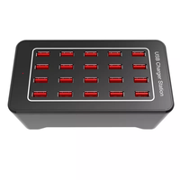 Station de charge USB 25 ports 150W/30A, station de charge USB multiple, chargeur multi-ports pour smartphones, tablettes