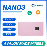 Miner Bitcoin ASIC Harsh Canaan Avalon Nano3 Nano3S 4 6T 140W silencieux pour usage domestique ou professionnel, minage solo