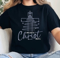 Nouvelle Arrivée Noël OFF Cheer Mom T-shirts personnalisés avec strass, vêtements DIY, logo sur mesure pour cheerleading
