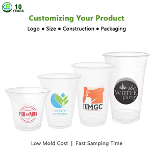 Tazas desechables personalizables, 100% PLA, Biodegradable, en forma de U - Product Image 6