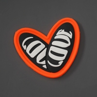 Logo en relief 3D personnalisé patchs en caoutchouc de silicone motif rectangle vêtements Badges pour T-shirts étiquettes de vêtement personnalisées