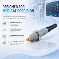 Conector UHUB OP de 2 Pines, Grado Médico, Biocompatible, para Sistema de Transmisión de Monitoreo Fisiológico