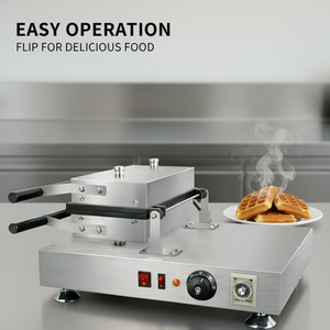 Machine à gaufres électrique commerciale antiadhésive, machine à <span class=keywords><strong>hot</strong></span>-dogs et crêpes croustillantes certifiée CE, équipement de restauration rapide - Product Image 4