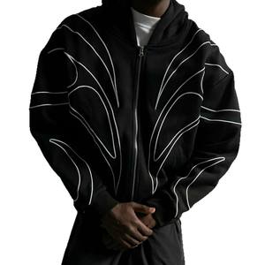 เสื้อฮู้ดดี้แบบสวมหัวสั่งทำพิเศษ คุณภาพพรีเมียม ผลิตจากวัสดุรักษ์โลก ไร้ตะเข็บ น้ำหนักปานกลาง สำหรับสตรีทแวร์ รับผลิตแบบ OEM พร้อมบริการพิมพ์ลาย - Product Image 6