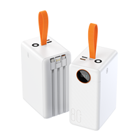 Certification 3c Grande capacité 22.5w Charge rapide 80000 mah Power Bank pour téléphone Ventilateur rechargeable Ordinateur portable 80000 Mah Powerbank