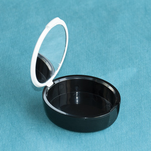 HUIYA Denture Case With <b>Mirror</b> Black And White Plastic Teeth Storage <b>Box</b> For Denture Care - Product Image 3