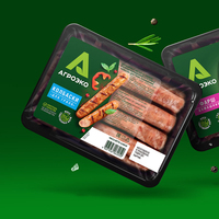 Papier recyclé à impression personnalisée Écologique Compostable Congelé PLA Étiquette Viande Alimentaire Autocollant Manchon d'Emballage pour Bol Conteneur