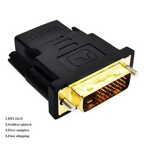 DVI Male to HDMI Adapter Golden-Plated Converter Support For HDTV 1080P LCD