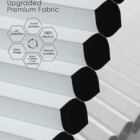 Tissu d'isolation thermique de taille personnalisée, stores irréguliers en nid d'abeille à commande vocale intelligente pour chambres à coucher